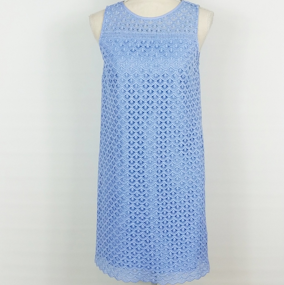 🎉LOFT | Periwinkle Crochet Lace Shift Dress